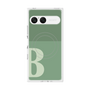 プレミアムスクエアケース with SnapMag［ オリジナル - initial two tone - B green ］