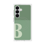 プレミアムスクエアケース with SnapMag［ オリジナル - initial two tone - B green ］