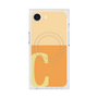 プレミアムスクエアケース with SnapMag［ オリジナル - initial two tone - C orange ］