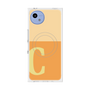 プレミアムスクエアケース with SnapMag［ オリジナル - initial two tone - C orange ］