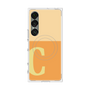 プレミアムスクエアケース with SnapMag［ オリジナル - initial two tone - C orange ］