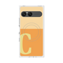 プレミアムスクエアケース with SnapMag［ オリジナル - initial two tone - C orange ］