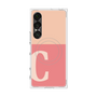 プレミアムスクエアケース with SnapMag［ オリジナル - initial two tone - C pink ］