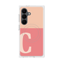 プレミアムスクエアケース with SnapMag［ オリジナル - initial two tone - C pink ］