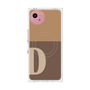 プレミアムスクエアケース with SnapMag［ オリジナル - initial two tone - D brown ］