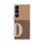 プレミアムスクエアケース with SnapMag［ オリジナル - initial two tone - D brown ］