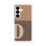 プレミアムスクエアケース with SnapMag［ オリジナル - initial two tone - D brown ］