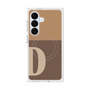 プレミアムスクエアケース with SnapMag［ オリジナル - initial two tone - D brown ］