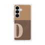 プレミアムスクエアケース with SnapMag［ オリジナル - initial two tone - D brown ］