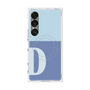 プレミアムスクエアケース with SnapMag［ オリジナル - initial two tone - D blue ］