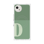 プレミアムスクエアケース with SnapMag［ オリジナル - initial two tone - D green ］