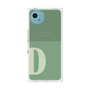 プレミアムスクエアケース with SnapMag［ オリジナル - initial two tone - D green ］