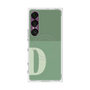 プレミアムスクエアケース with SnapMag［ オリジナル - initial two tone - D green ］