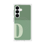 プレミアムスクエアケース with SnapMag［ オリジナル - initial two tone - D green ］