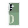 プレミアムスクエアケース with SnapMag［ オリジナル - initial two tone - D green ］