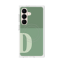 プレミアムスクエアケース with SnapMag［ オリジナル - initial two tone - D green ］