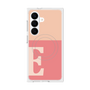 プレミアムスクエアケース with SnapMag［ オリジナル - initial two tone - E pink ］
