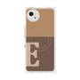 プレミアムスクエアケース with SnapMag［ オリジナル - initial two tone - E brown ］