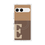 プレミアムスクエアケース with SnapMag［ オリジナル - initial two tone - E brown ］