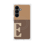 プレミアムスクエアケース with SnapMag［ オリジナル - initial two tone - E brown ］