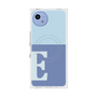 プレミアムスクエアケース with SnapMag［ オリジナル - initial two tone - E blue ］