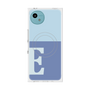 プレミアムスクエアケース with SnapMag［ オリジナル - initial two tone - E blue ］
