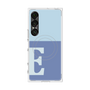 プレミアムスクエアケース with SnapMag［ オリジナル - initial two tone - E blue ］