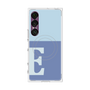 プレミアムスクエアケース with SnapMag［ オリジナル - initial two tone - E blue ］