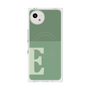 プレミアムスクエアケース with SnapMag［ オリジナル - initial two tone - E green ］