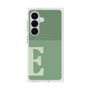 プレミアムスクエアケース with SnapMag［ オリジナル - initial two tone - E green ］