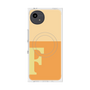 プレミアムスクエアケース with SnapMag［ オリジナル - initial two tone - F orange ］