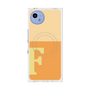 プレミアムスクエアケース with SnapMag［ オリジナル - initial two tone - F orange ］