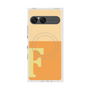プレミアムスクエアケース with SnapMag［ オリジナル - initial two tone - F orange ］