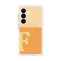 プレミアムスクエアケース with SnapMag［ オリジナル - initial two tone - F orange ］