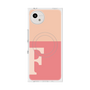 プレミアムスクエアケース with SnapMag［ オリジナル - initial two tone - F pink ］