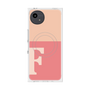 プレミアムスクエアケース with SnapMag［ オリジナル - initial two tone - F pink ］