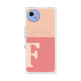 プレミアムスクエアケース with SnapMag［ オリジナル - initial two tone - F pink ］