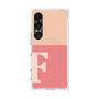 プレミアムスクエアケース with SnapMag［ オリジナル - initial two tone - F pink ］