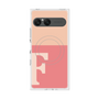 プレミアムスクエアケース with SnapMag［ オリジナル - initial two tone - F pink ］