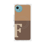 プレミアムスクエアケース with SnapMag［ オリジナル - initial two tone - F brown ］