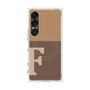 プレミアムスクエアケース with SnapMag［ オリジナル - initial two tone - F brown ］