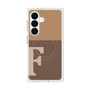 プレミアムスクエアケース with SnapMag［ オリジナル - initial two tone - F brown ］