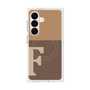 プレミアムスクエアケース with SnapMag［ オリジナル - initial two tone - F brown ］