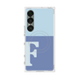 プレミアムスクエアケース with SnapMag［ オリジナル - initial two tone - F blue ］