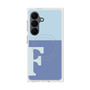 プレミアムスクエアケース with SnapMag［ オリジナル - initial two tone - F blue ］