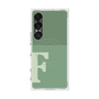 プレミアムスクエアケース with SnapMag［ オリジナル - initial two tone - F green ］
