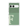 プレミアムスクエアケース with SnapMag［ オリジナル - initial two tone - F green ］