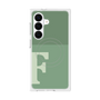 プレミアムスクエアケース with SnapMag［ オリジナル - initial two tone - F green ］