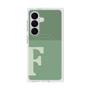 プレミアムスクエアケース with SnapMag［ オリジナル - initial two tone - F green ］