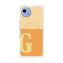 プレミアムスクエアケース with SnapMag［ オリジナル - initial two tone - G orange ］